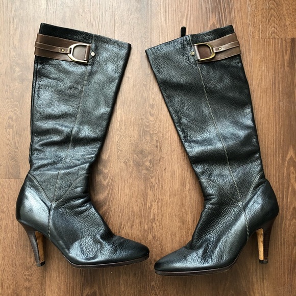 Cole Haan Tall Heeled Long boots w/ Nike Air Soles - Picture 2 of 8